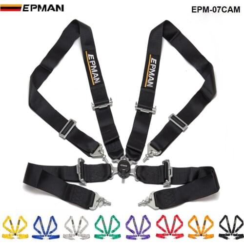 Car 4 Point Racing Safety Harness Camlock 3"Strap Seat Belt For Honda EPM-07CAM