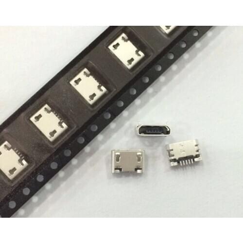 Free shipping 50pcs/lot micro usb connector widely use charging port for mobile tablet 5P