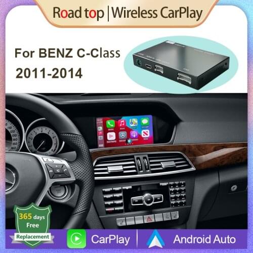 Wireless Apple Carplay Android Auto Retrofit for Mercedes Benz C-Class W204 2011-2014, with MirrorLink Car Play USB Function