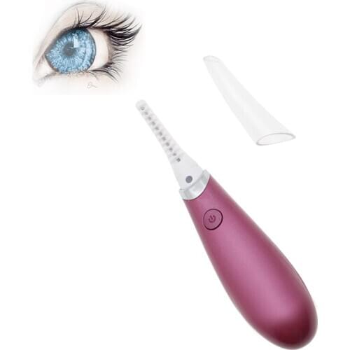 Mini Eyelash Curler Electric Heated Long Lasting Eye Lash Hair Curler Eye Beauty Makeup Tools USB Rechargeable Lash Curler