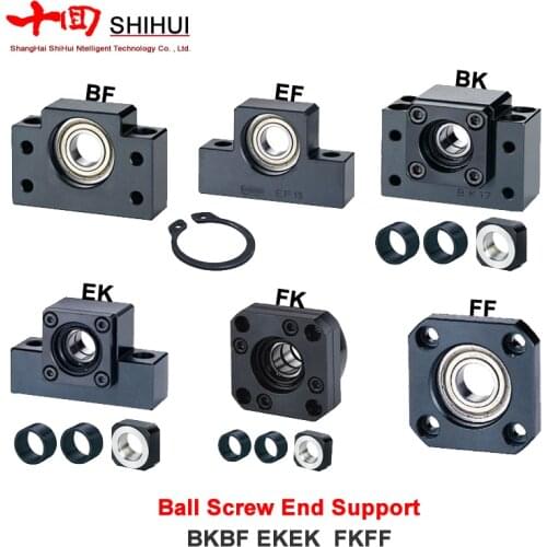 BK10/BF10/BK12/ BF12/BK15/BF15/BK20/BF20/FK10/FF10/FK12/FF12/FK15/FF15/EK10/EK12/SFU1204/SFU1605/SFU2005 Ball Screw End Support