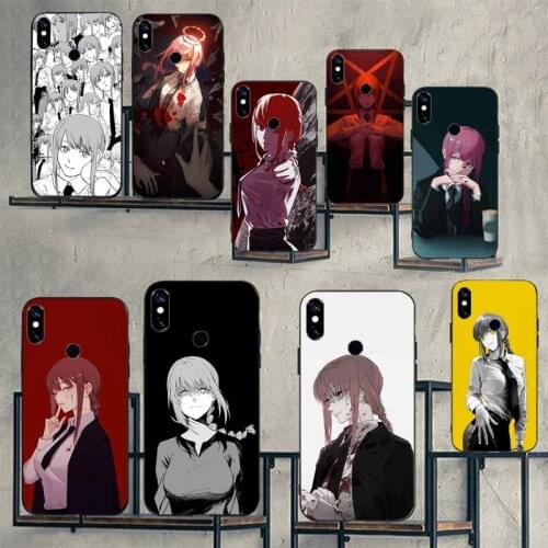 Anime Characters Makima-san Phone Case For Xiaomi Redmi note 7 8 9 t max3 s 10 pro lite Luxury brand shell funda coque