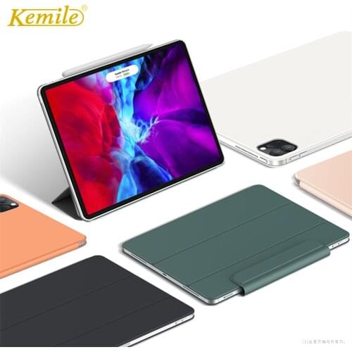 For iPad Pro 11 12.9 Inch 2020 Case Secure Magnetic Smart Case for 12.9 inch iPad Pro 11 Case with Pencil Holder 2th Generation