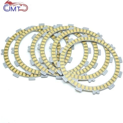 For Kawasaki KZ200 1978-1979 KL250 KLR250 1985-2005 VN250 Eliminator 250V 2000-2007 Fiberous Clutch Friction Disc Plate Kit 6P
