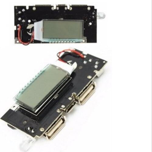 Dual USB 5V 1A 2.1A Mobile Power Bank 18650 Battery Charger PCB Power Module Accessories For Phone DIY New LED LCD Module