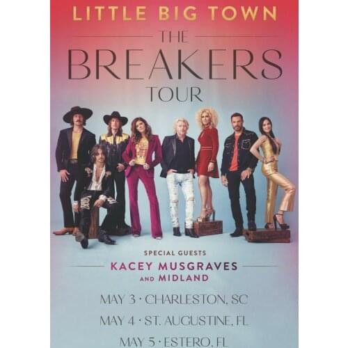 F156 Kacey Lee Musgraves Little Big Town The Breakers Silk Cloth Poster Art Bedroom Decoration
