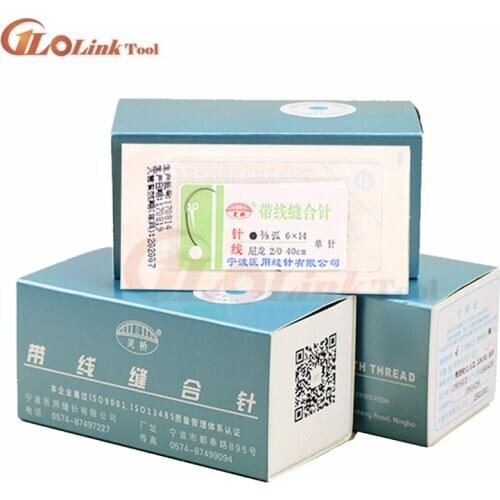 Round Suture needle surgery tool microsurgery nylon monofilament wire round harmless needle surgical instrument 10pc/set