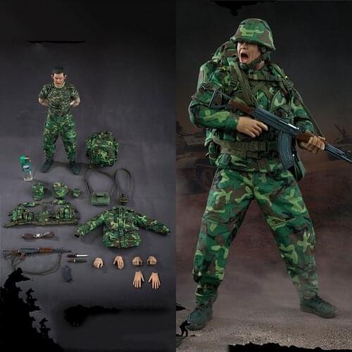 FLAGSET FS 73027 1/6 Collectible 12" Full Set Solider Soldiers Assault PLA 90s Steel Division Action Figure Model In Stock