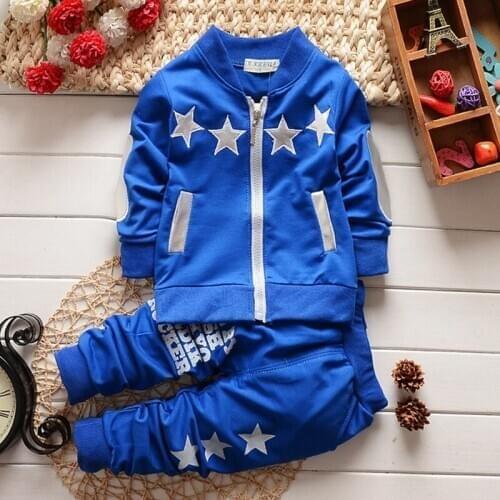 Girl Boys Clothing Sets Spring Cartoon Long Sleeve T-Shirt Pants Sport Suits 2pcs Leisure Children Wearing For Kids Home Outfit