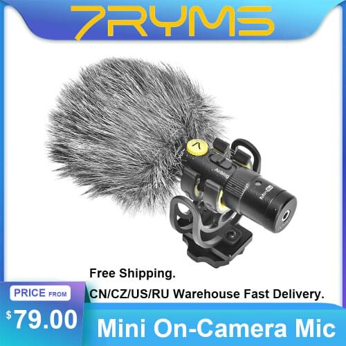 M1 Mini Cardioid Condenser Smartphone Microphone On-Camera Mic Digital & Analog Dual Modes Real-Time Monitoring Photo Studio