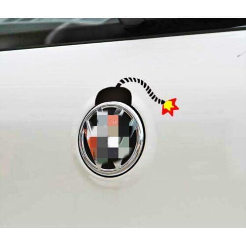 Aliauto Newest Design Bomb Car Stickers Funny Design Decal Accessories for Volkswagen VW Golf GTI Touareg Tiguan Jetta Sagitar