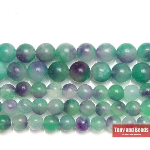 Natural Stone Purple Malaysia Jades Loose Beads 6 8 10 MM Pick Size For Jewelry Making No.JD15