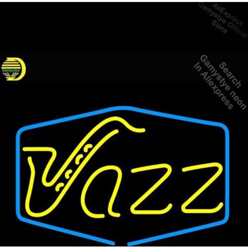 Jazz Room Neon Sign neon Light Sign Real galss Store Wall Displays Natural Light Beer Tube Neon Shop Light Sign Outdoor Led Tube