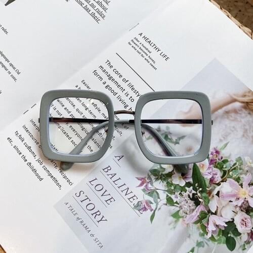 The new net red box mirror --- Fragrant grandma fashion flat mirror myopia glasses frame s1786