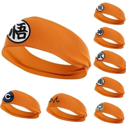 2021 New Creative goku Headband Sport Sweat absorption Soft Elastic Hairbands Unisex Outdoor Daily hair styling Accessories