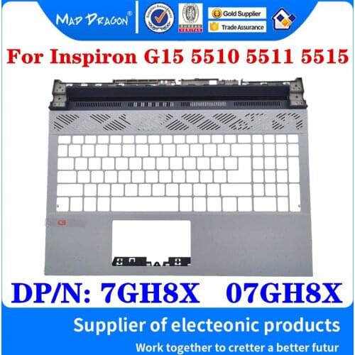 New original 7GH8X 07GH8X For Dell Inspiron G15 5510 5511 5515 Gaming Laptop Replacement Palmrest Upper Cover Case Green C Shell