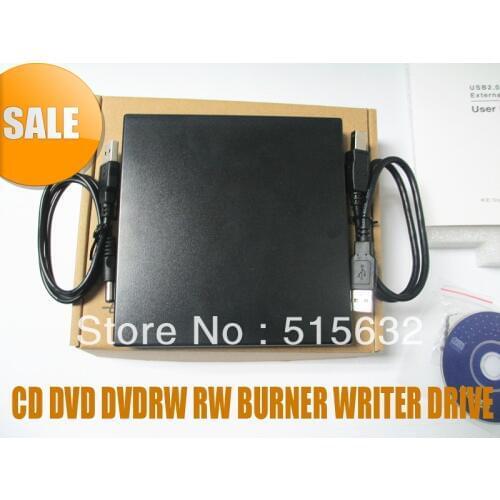 NEW EXTERNAL DUAL LAYER USB 2.0 CD DVD DVDRW RW BURNER WRITER DRIVE FOR ALL PC BLACK