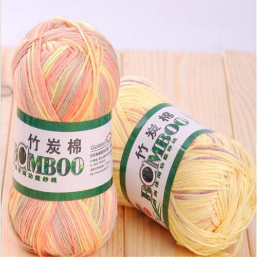 Cynthia Wholesale! 10 pieces/lot Knitting Yarn Natural Soft Bamboo&Cotton Skein High Quality Baby Yarn