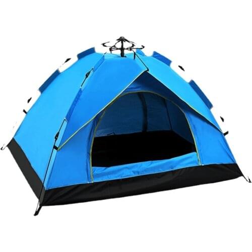 Outdoor camping tent 2-3-4 person automatic tent spring type quick opening sunscreen camping tent