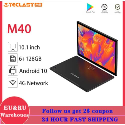 Teclast M40 Android 10 Tablets 4G Network 10.1inch T618 Octa Core Dual Phone Call 1920x1200 6GB RAM 128GB ROM Tablet PC