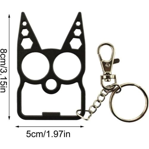 Portable Cute Cat Opener Screwdriver Keychain Outdoor Gadgets