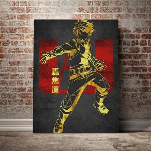 Todoroki My Hero Academia Bnha poster Canvas Wall Art Decoration prints for living Kid Children room Home bedroom decor Painting