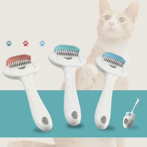 Cat Comb Epilator Dog Hair Cleaning Brush British Short Cat Grooming Tool Lice Cleaning Massage Comb Pet Hair Removal Brush
