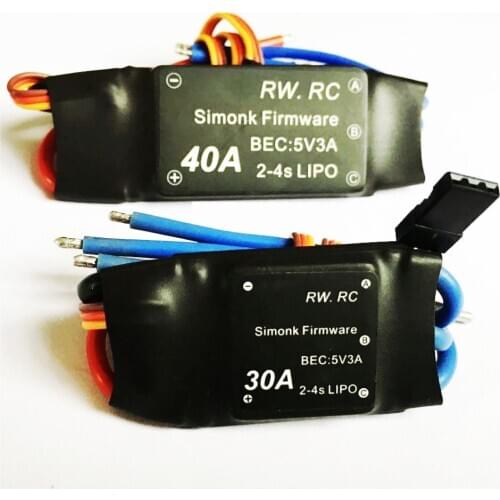 Simonk 30A / 40A 2-4S Brushless ESC Speed Control For Rc Multicopter Rc Drone