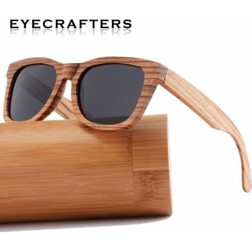 Retro Bamboo Sunglasses Polarized Men Wooden Sunglasses Women Brand Designer Vintage Wood Sun Glasses Oculos de sol masculino