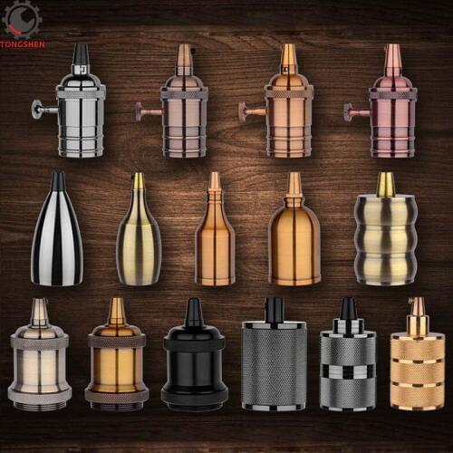 Vintage E27 Socket Edison Retro Aluminum Pendant E27 Lamp Holder Bulb Holder Lamp Base Decorative Light Fittings Light Socket