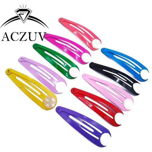 500PCS Girls Hairpin 5cm BB Clips Snap Band Hairpins Kids DIY Hair Jewelry Findings Wholesale