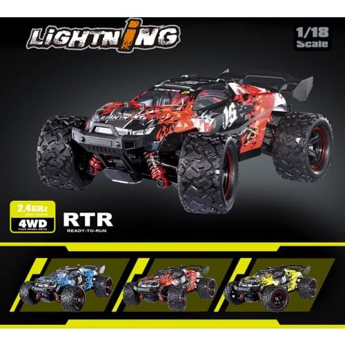 1/18 Remote Control Car High Speed Rc Car Vehicle 2.4g Alloy Brushless Off Road Car Children Toys