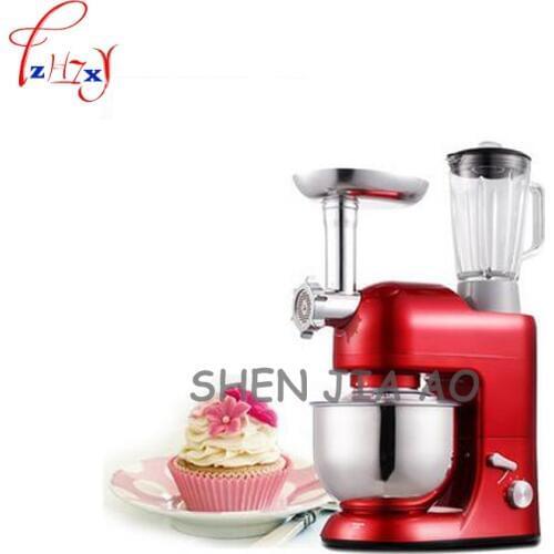 1pc 220V Home multi-functional chef machine 5L large-capacity mixing bowl and surface grilled meat mixing grinding juice machine