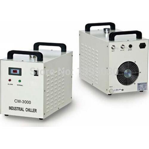 1pc High quality Co2 laser chiller CW-3000AG 220V 50/60HZ for 80W CO2 glass laser tube