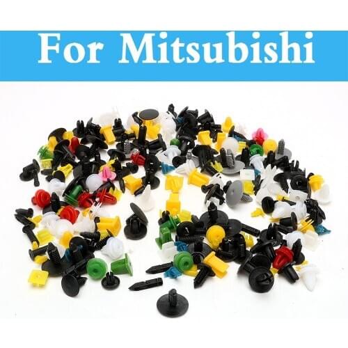 200pcs Car Plastic Cable Mount Clamp Clips Auto Fastener Mixed Wire Tie For Mitsubishi Carisma Challenger Colt
