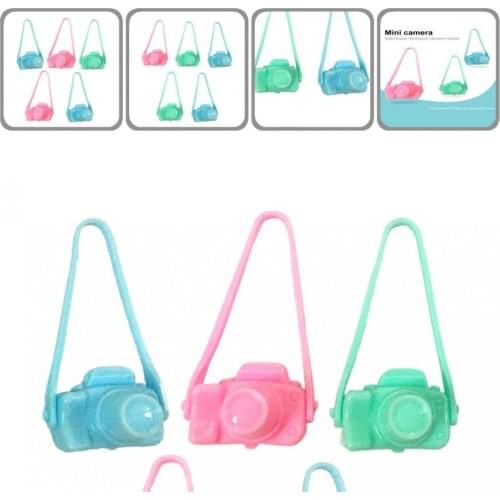 Lightweight 5Pcs Delicate Miniature Dollhouse Camera Model Paper Camera Toy Smooth Surface for 1/12 Dollhouse