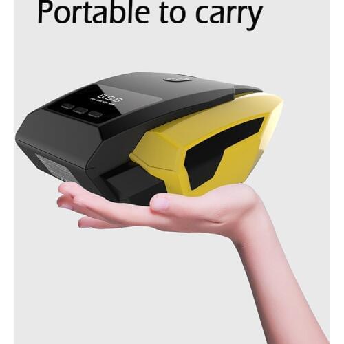 Mini car LED digital display air compressor portable air pump 12V car tire fast charge