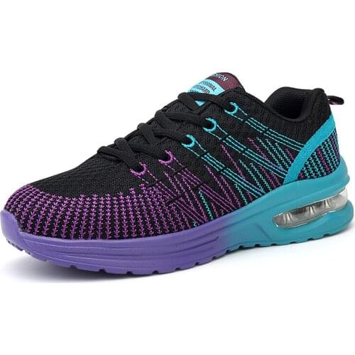Running Shoes New Breathable Air Cushion Brand Lace-up Outdoor Sneakers Brand Fitness Shoes Cheap Women Shoes Woman Sports Shoes