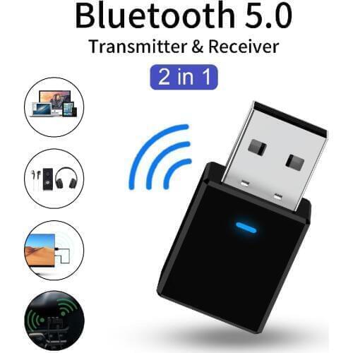 5.0 Bluetooth Transmitter Receiver Mini 3.5mm AUX Stereo Wireless Bluetooth Adapter for Car Music Bluetooth Transmitter for TV