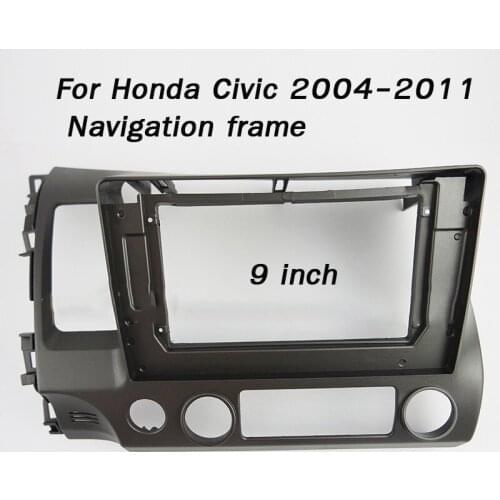 For Honda Civic 2004 2005 2006 2007 2008 2009 2010 2011 Navigation frame Central control host modification panel Android GPS box