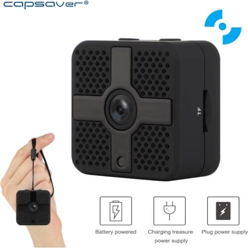 Capsaver Wireless Camera HD Video IP Camcorder Motion Detection with Battery WiFi String Night Vision for Phone Home Recording