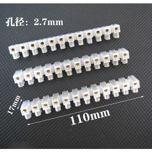 12 Position Barrier Terminal Strip Block 20A