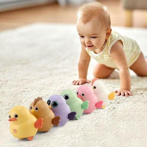 6pcs Set Baby Cute Electric Swing Magnetic Chick Duckling Owl Walking Squad Duck Swing Animal Toys for Children Educational Toys