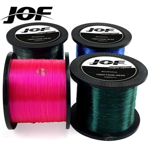 JOF 1000M Nylon Fishing Line Japanese Durable Monofilament Rock Sea Fishing Line Thread Bulk Spool
