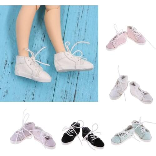 Fashion Lace Up Canvas Casual Shoes for 1/6 Blythe Doll Clothes Accessories