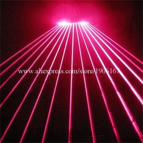 Fashion Red Laser Laserman Glasses With 10pcs Red Lasers Flashing Eyewear For Party Night Club Stage Show