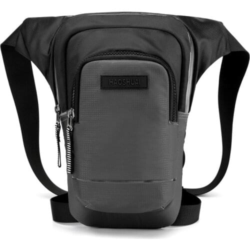 Men Waterproof Motorcycle Rider Reflective Drop Leg Bag Travel Messenger Cross Body Hip Thigh Bags Male Nylon Waist Fanny Pack