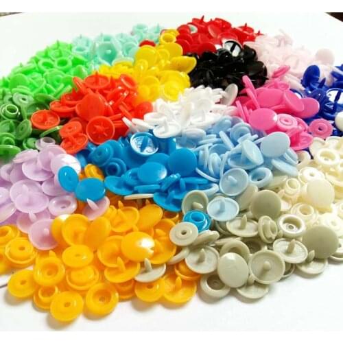 20colors T5 12mm Snap Buttons 30 -100set Resin snap buttons plastic snaps clothing accessories Press Stud Fasteners