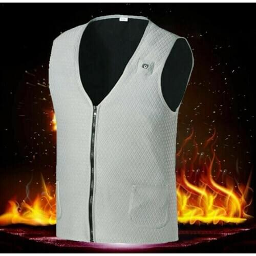 New Model Sells Well Electric Heating Vest Intelligence Heated Clothing Jacket Warm Up Heating Pad Winter Body Warmer