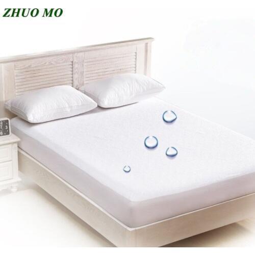 ZHUO MO High quality new white bed cover mattress protector waterproof bed Sheet With Elastic for home bedroom mattress cover